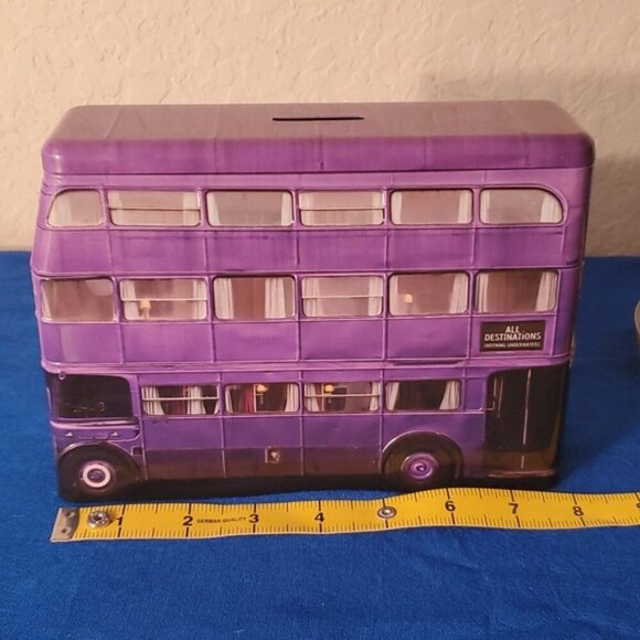 Harry Potter Wizarding World Purple Knight Bus Tin Money Box (tin only) - Picture 4 of 13